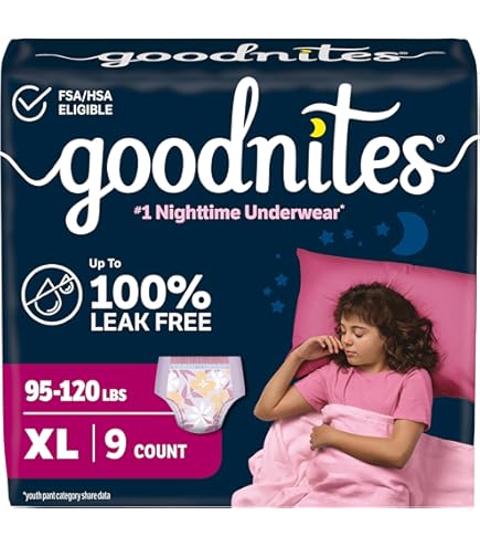 Amazon.co.jp: Goodnites Nighttime Bedwetting Underwear, Boys' XL
